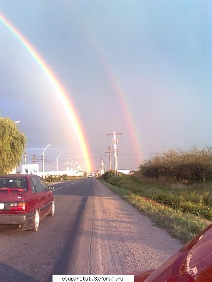 ieri după masă, ora 19, mergnd spre unde fost acest dublu curcubeu .am avut doar