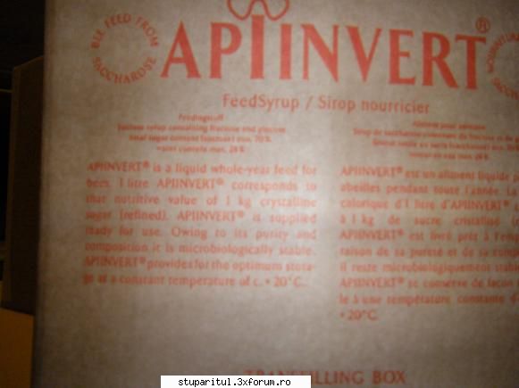 apiinvert gica apiinvert este furaj chior pentru mistura glucoza.nu are pic zahar invertit el.d-le