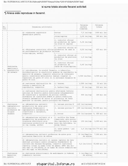pag 2 hg  nr. 141/2007 , mo partea 1, nr. 120 din 19.02.2007