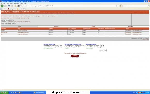 şi forumul permite vedem ip-urile unde fost scris fiecare postse vede treaba milu, gaby apit