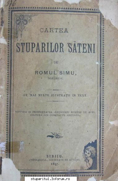 daca este cineva interesat cartea stuparilor sateni, sibiu, 1897 titlu: cartea stuparilor romul