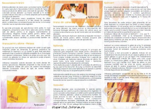 Apifonda - Am scanat prospectul promis si-l postez. Acum - HRANIREA ARTIFICIALA