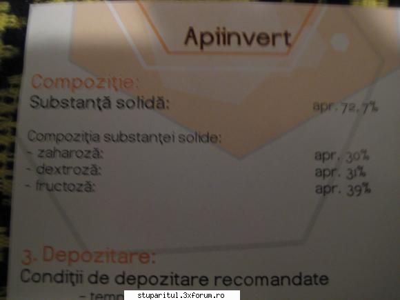 Apiinvert - Compozitie Apiinvert ! - HRANIREA ARTIFICIALA