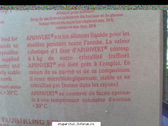 Apiinvert - Domnule Dumitriu, Sa le luam pe rand: Cel mai - HRANIREA ARTIFICIALA
