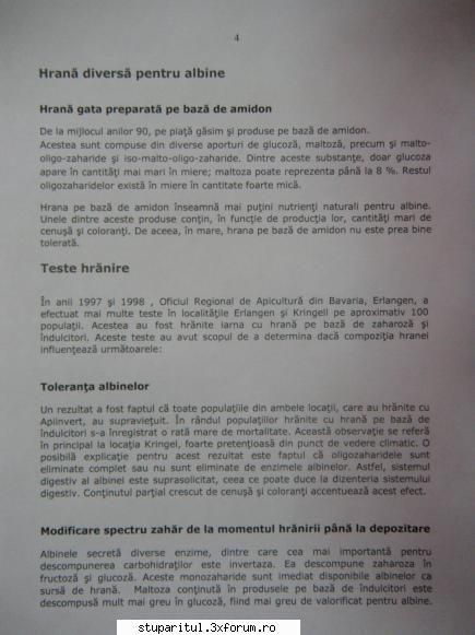 Apiinvert II - Aveti atasata o pagina din rezultatele comunicate - HRANIREA ARTIFICIALA