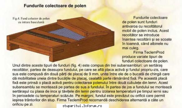 Cum colectati polenul? - 4 dintre stupi ii am cu acest model de colector - PRODUSELE ALBINELOR