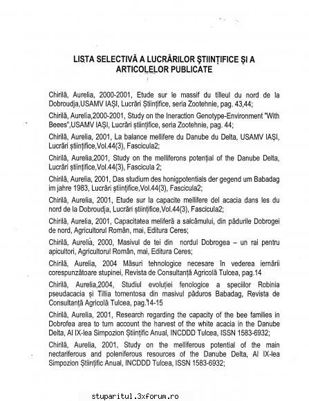 Documente Doamna chirila - pupemea - ASOCIATIA CRESCATORILOR DE ALBINE