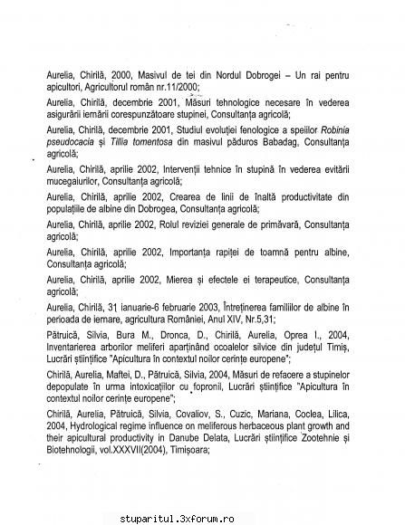 Documente Doamna chirila - pupemea - ASOCIATIA CRESCATORILOR DE ALBINE