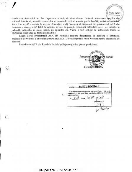 Documente Doamna chirila - pupemea - ASOCIATIA CRESCATORILOR DE ALBINE