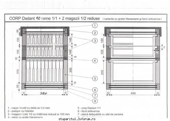 Multietajat redus? - Stup Dadant 10 rame + doua magazine - INTRETINEREA ALBINELOR