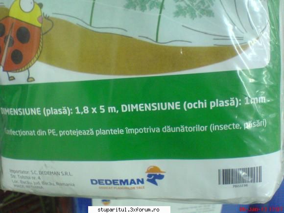 Noua mea stupina balanescuadrian - nr3 ochi de 1mm, 1.5 * 5 m - 40 roni - PAGINI PERSONALE ! CINE SUNT EU ?