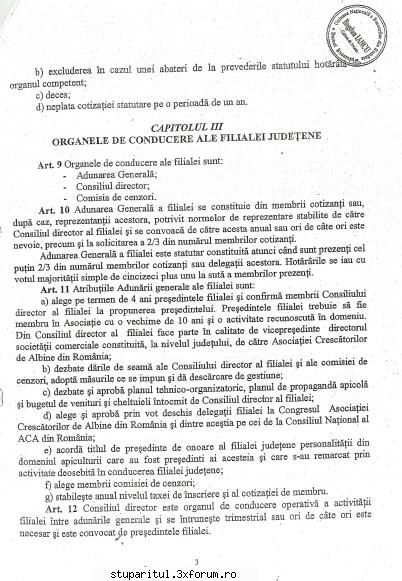 Statut ACA - Filiala judeteana Dolj - jean - ASOCIATIA CRESCATORILOR DE ALBINE