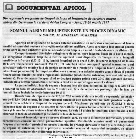 Stiati ca ??? - Singura problema este ca albinele nu dorm... Cu - DISCUTII APICOLE DIVERSE