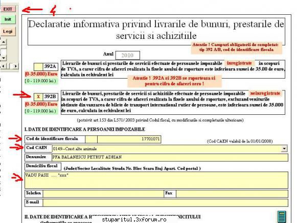 contabilitate PFA (masura 141 si nu numai) - am intrat in declaratie..... bifez - DISCUTII APICOLE DIVERSE