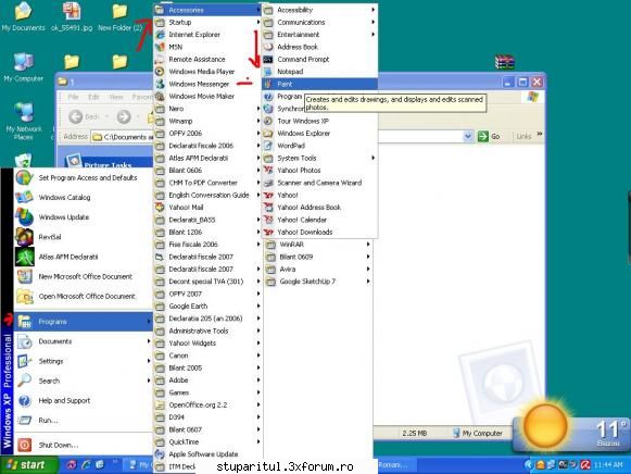 editare poze - b) sau pot deschide altfel start - programs - VIDEOCLIPUL SAPTAMANII
