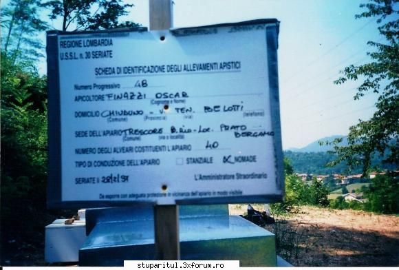 proapi - Aici e un panou de identificare a stupinei pe - PAGINI PERSONALE ! CINE SUNT EU ?