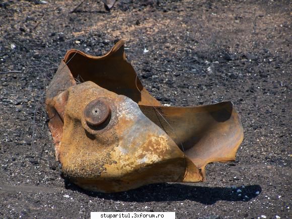 stupina incendiata - butelia de aragaz dupa explozie - POZE